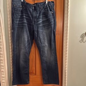 Affliction Dark Blue Relaxed Jeans
